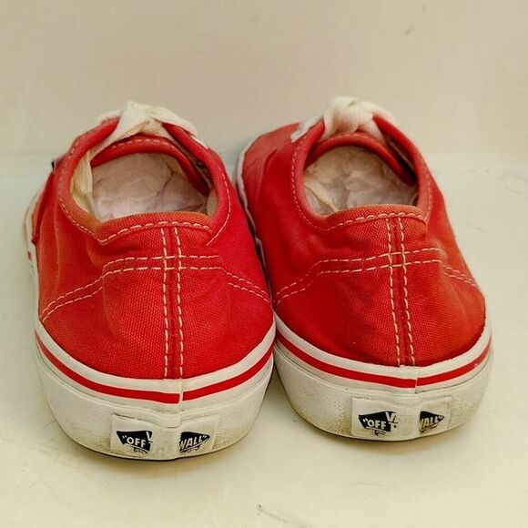 Vans Pink Low Cut Lace Up Sneakers - Women's Size 7.5 - Picture 4 of 7